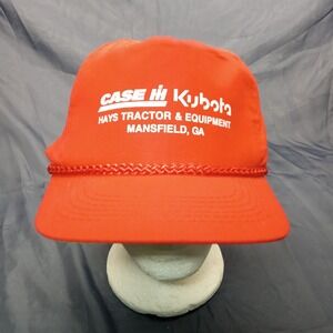 Vintage Case IH Kubota Hays Tractor & Equipment Mansfield GA Red Snapback Hat